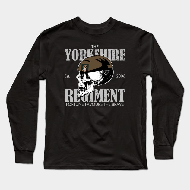 Yorkshire Regiment (distressed) Long Sleeve T-Shirt by TCP